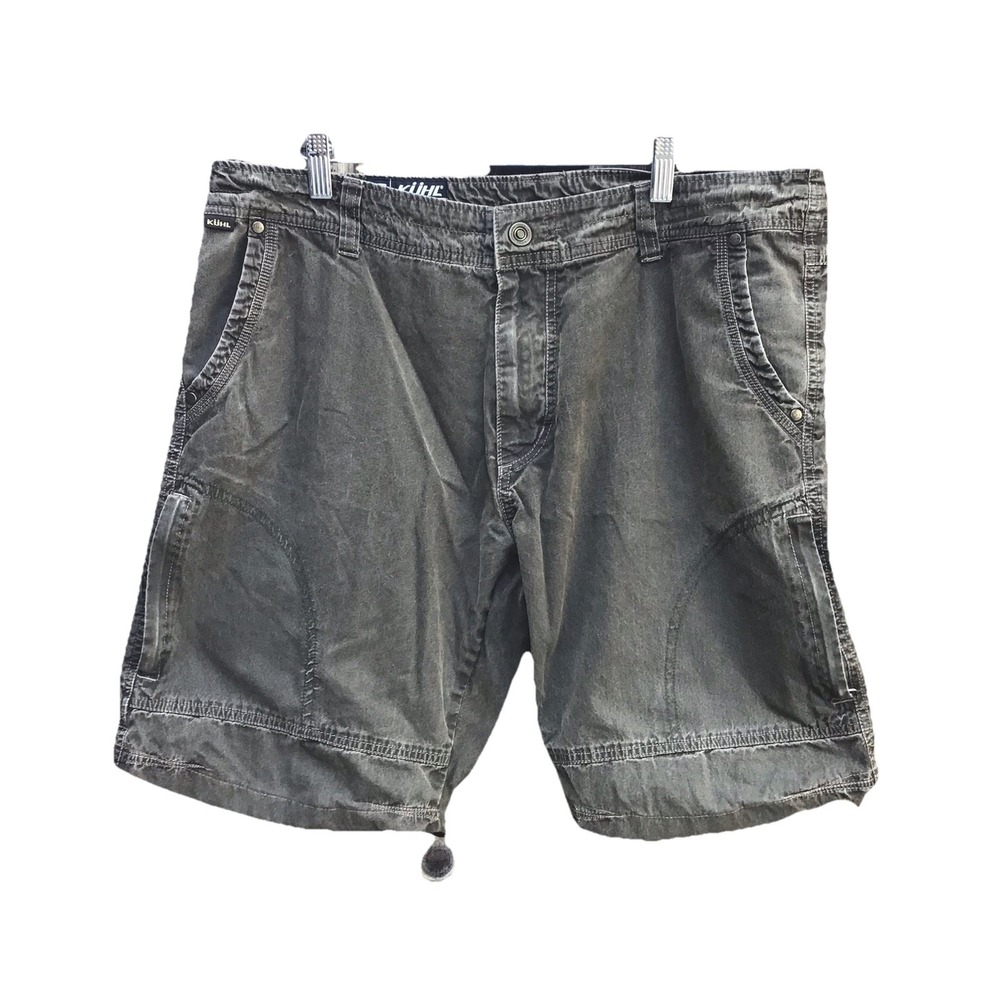 KÜHL Men's Size 36 Cargo Shorts Khaki Outdoor Hiking Utility 9.5" Inseam